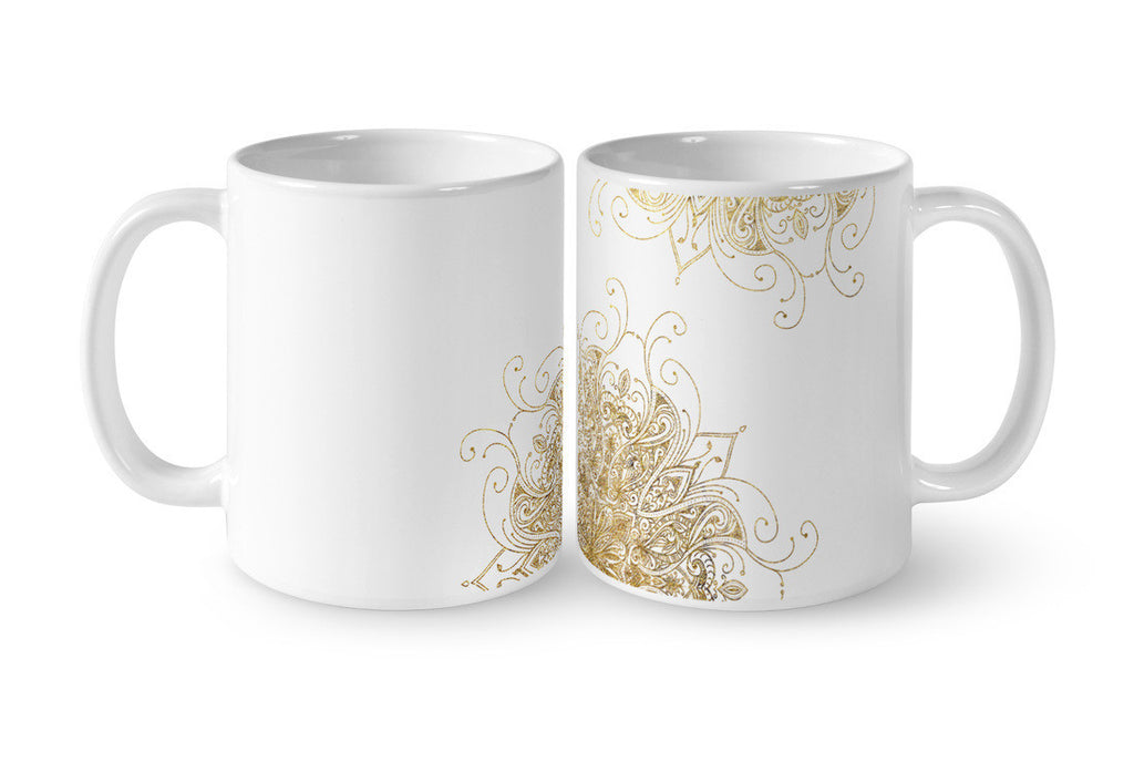 11oz. Ceramic Coffee Mug - White durable heayweight design. Sublimated print.