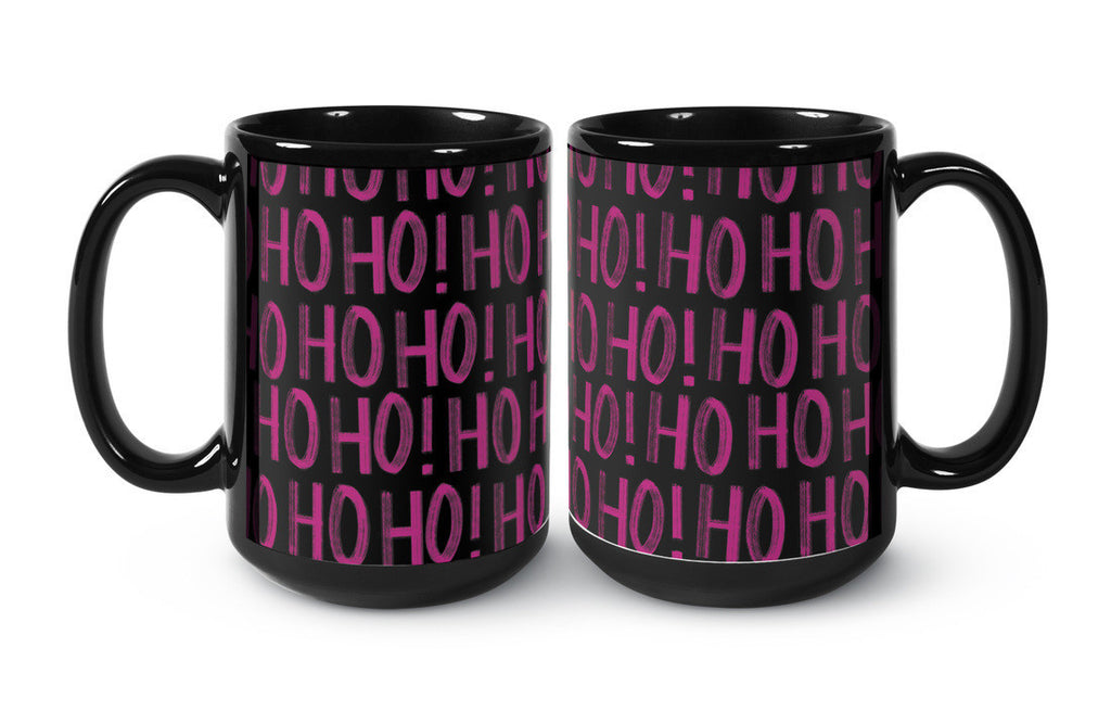 15 oz Black Ceramic Coffee Mug