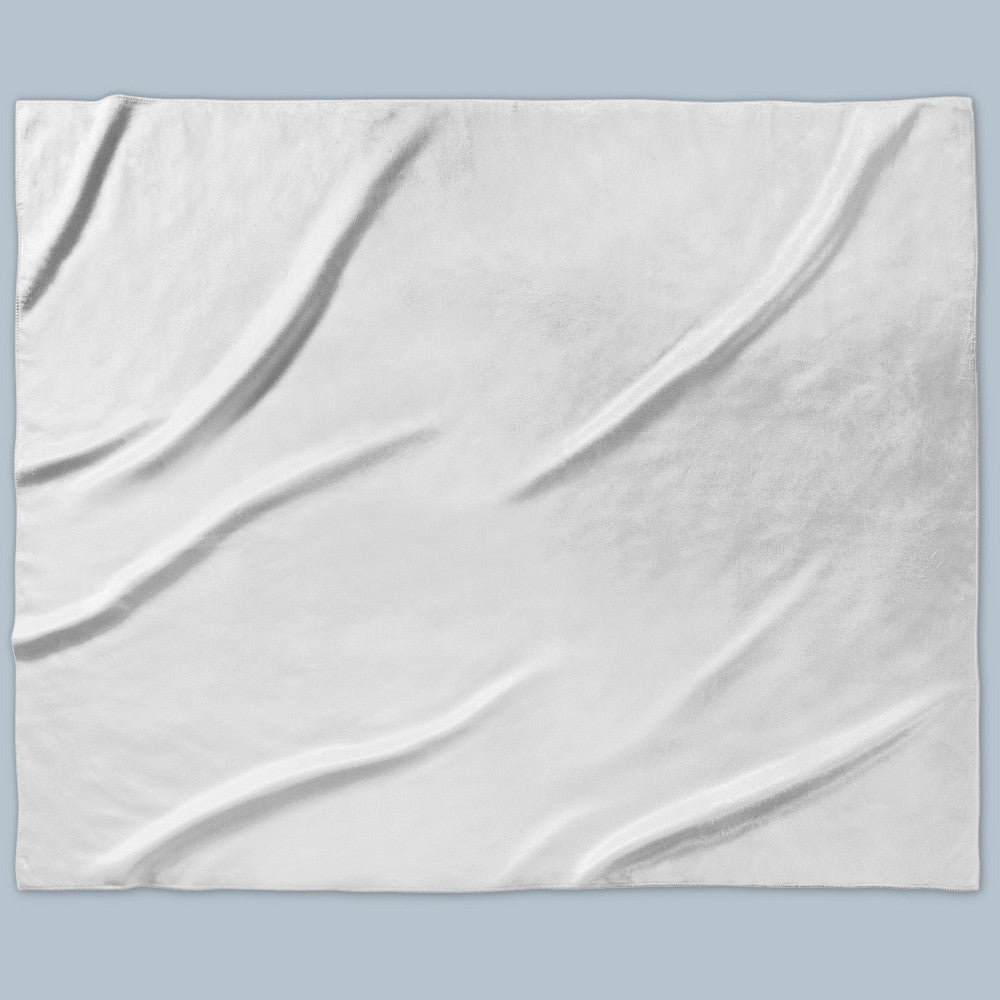 Medium Sherpa Blanket - 50"x60" - soft plush front fleece with a faux wool super soft backing