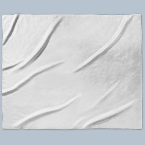 Medium Sherpa Blanket - 50"x60" - soft plush front fleece with a faux wool super soft backing