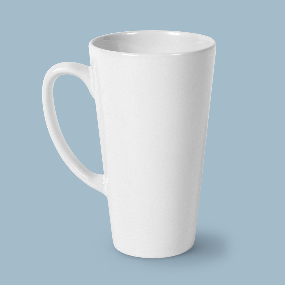 17 oz Ceramic Latte Mug-Sublimated print
