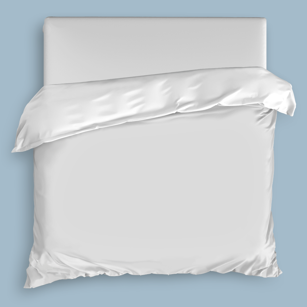 68” x 88” Twin Size Bed Duvet Cover - lightweight woven microfiber White material 100 gsm