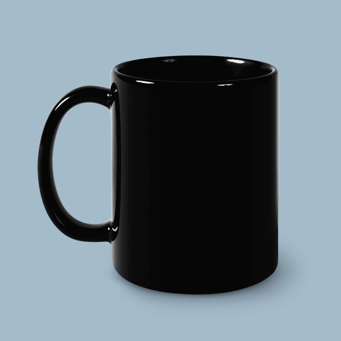11oz Black Ceramic Coffee Mug