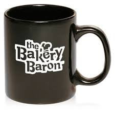 11oz Black Ceramic Coffee Mug