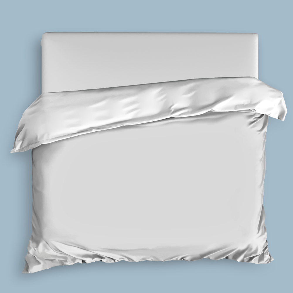 88” x 88” Queen Size Bed Duvet Cover - lightweight woven microfiber White material 100 gsm